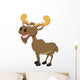 Moose cartoon Wall Decal
