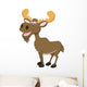 Moose cartoon Wall Decal
