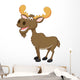 Moose cartoon Wall Decal