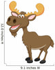 Moose cartoon Wall Decal