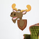 Moose head cartoon Wall Decal