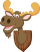 Moose head cartoon Wall Decal