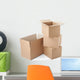 Stacked Cardboard Boxes Wall Decal