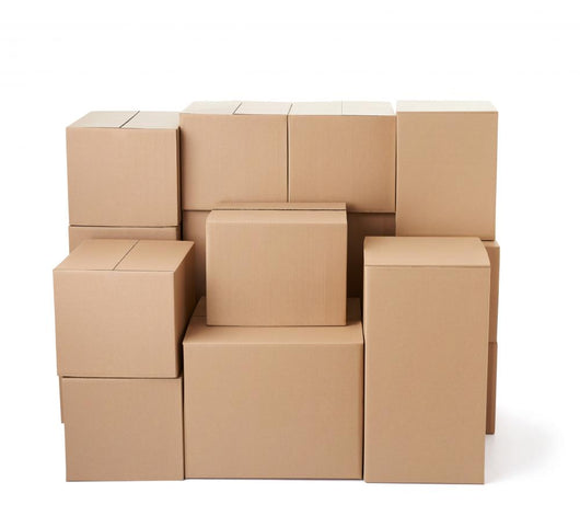 Piles of Cardboard Boxes Wall Decal