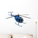 blue helicopter Wall Decal