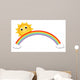 sun with rainbow Wall Decal