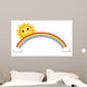 sun with rainbow Wall Decal