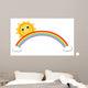 sun with rainbow Wall Decal