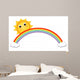 sun with rainbow Wall Decal