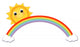 sun with rainbow Wall Decal