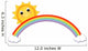 sun with rainbow Wall Decal