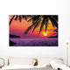 Silhouetted of Coconut Tree Wall Mural