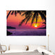 Silhouetted of Coconut Tree Wall Mural