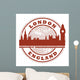 Stamp With London England Inside Vector Illustration Wall Decal