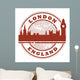 Stamp With London England Inside Vector Illustration Wall Decal
