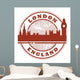 Stamp With London England Inside Vector Illustration Wall Decal