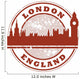 Stamp With London England Inside Vector Illustration Wall Decal