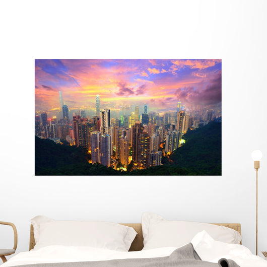Hong Kong From Victoria Peak Wall Mural