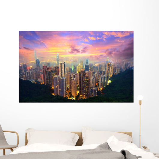 Hong Kong From Victoria Peak Wall Mural