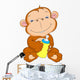 Cute Baby Monkey Cartoon Wall Mural