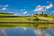 Green Landscape and Blue