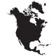 north america, nord amerika, noord amerika, Wall Decal