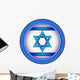 Embroidered Button Israel Flagvector
