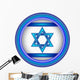 Embroidered Button Israel Flagvector