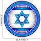 Embroidered Button Israel Flagvector