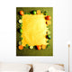 Orange Lime and Mint Wall Mural