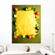 Orange Lime and Mint Wall Mural