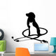 veterinary logo phonendoscope Wall Decal