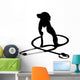 veterinary logo phonendoscope Wall Decal