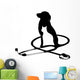 veterinary logo phonendoscope Wall Decal