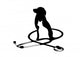 veterinary logo phonendoscope Wall Decal