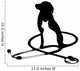 veterinary logo phonendoscope Wall Decal