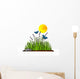 Lavanda E Farfalle Blu Wall Decal