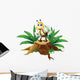 Stump with Happy Bee Wall Decal