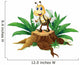 Stump with Happy Bee Wall Decal