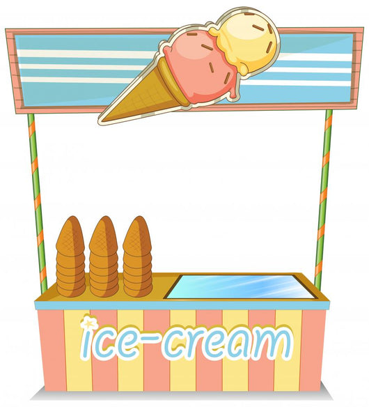 Wooden Icecream Stand