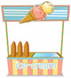 Wooden Icecream Stand