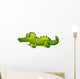 Giant Green Crocodile Wall Decal