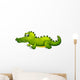 A giant green crocodile Wall Decal