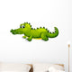 A giant green crocodile Wall Decal