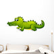A giant green crocodile Wall Decal