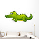 A giant green crocodile Wall Decal