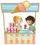 Two Young Kids Ice
