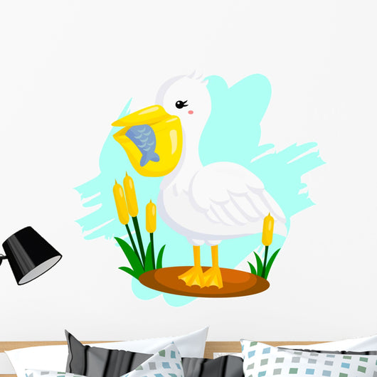 Pelican Wall Mural