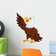 Eagle Cartoon Waving Wall Decal