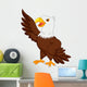 Eagle Cartoon Waving Wall Decal
